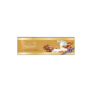 LINDOR რძიანი შოკოლადის ფილა ნუშით 300გ/7610400068499