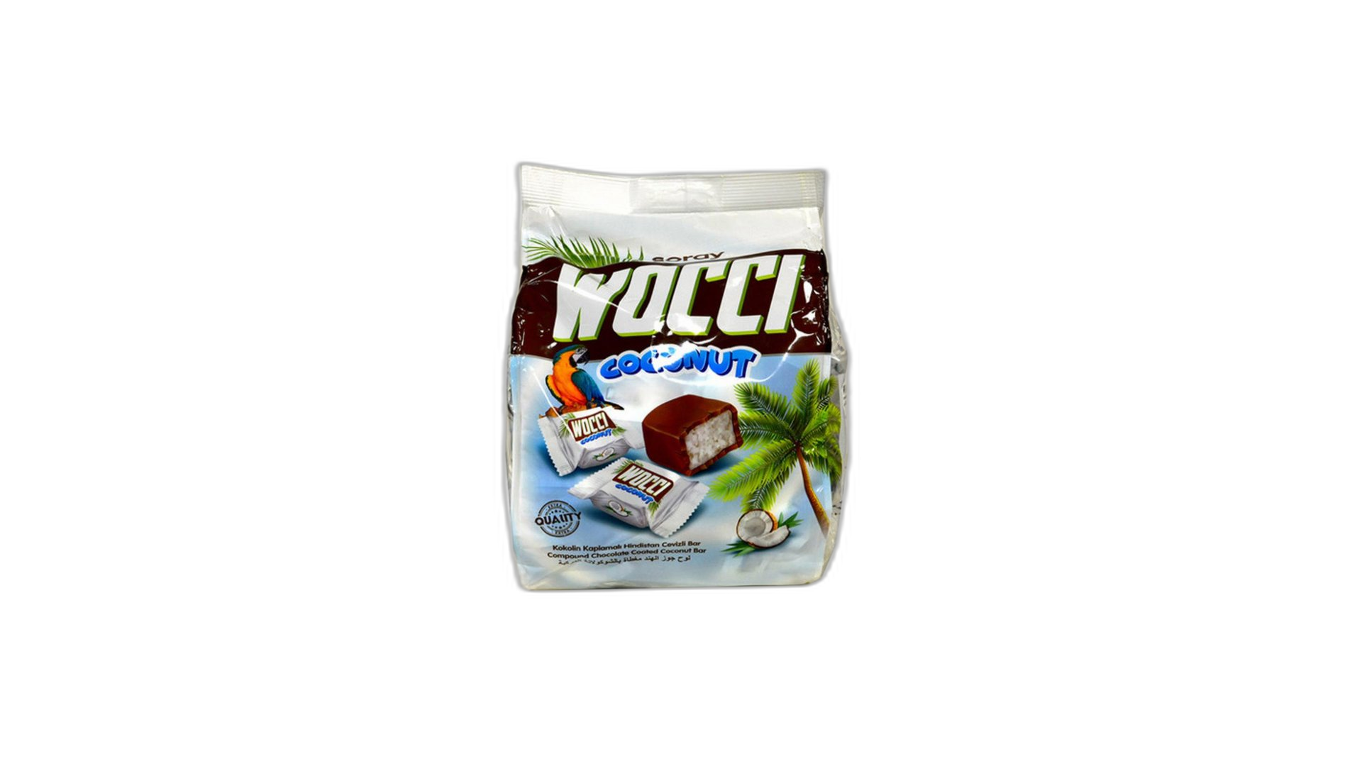 WOCCI ქოქოსის ფანტელები შოკოლადში 250გრ/8697422937094