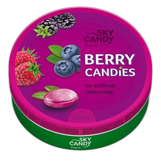 კანფეტი / C&H / “Sky Candy” კენკრის წვეთები 11*130 გრ