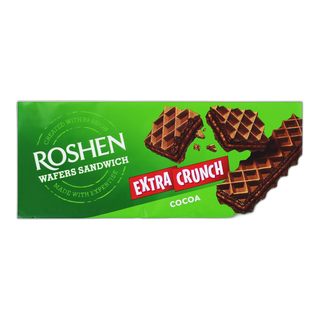 Roshen - ვაფლი "Wafers Sandwich Crunch" შოკოლადი 142გ