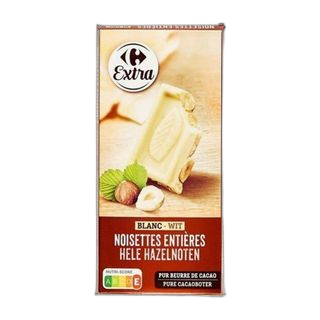 Carrefour ექსტრა თეთრი შოკოლადის ფუნთუშა თხილით, 200 გ