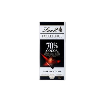LINDOR შოკოლადის ფილა 70%-100გ/3046920071086