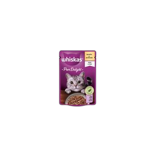 WHISKAS კატის კვება ქათმის ჟელე 85გრ/5900951306105