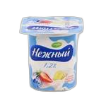 ნეჟნი იოგურტი ბანანით-მარწყვით 100 გრ/4605627007447