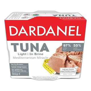 Dardanel- თევზის კონსერვი თინუსი საკუთარ წვენში 140გ