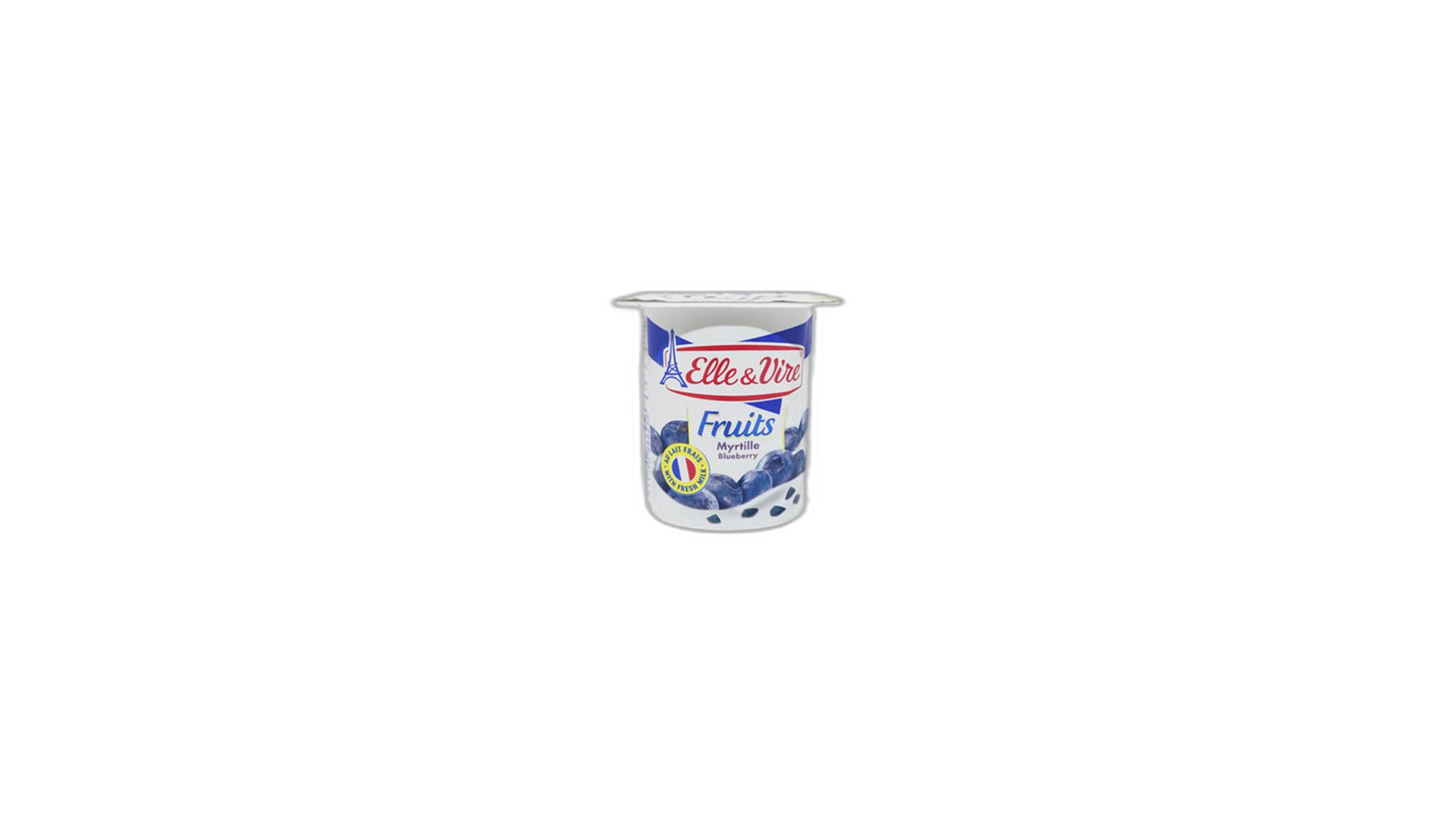 ELLE&VIRE ბერძნული იოგურტი მოცვით 125გ/3451790019685