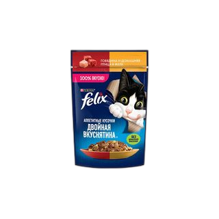 FELIX კატის ჟელე ძროხის&ფრინველი 75გ/8445290149220