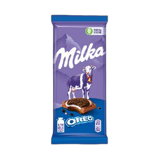 შოკოლადის ფილა MILKA "ორეო", 92გრ