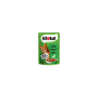 KITEKAT კატის კვება კურდღლით 85გრ/5900951307324