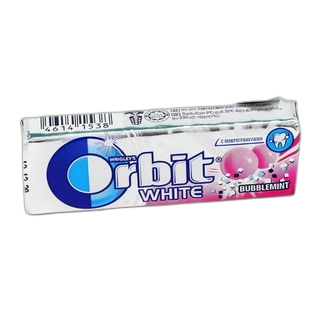 ORBIT-საღეჭი რეზინი თეთრი ბაბლმინტი 14გრ