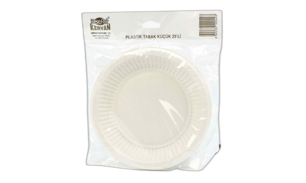 8692337200493 / პლასტმასის თეფში 25ც