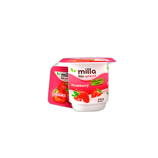 Milla იოგურტი მარწყვი 3%-115გ/4760081602222