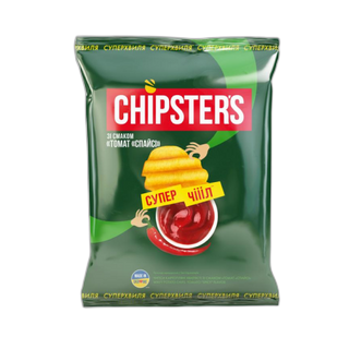 CHIPSTERS ჩიფსი კარტოფილის ცხარე-100გრ/4820182746420