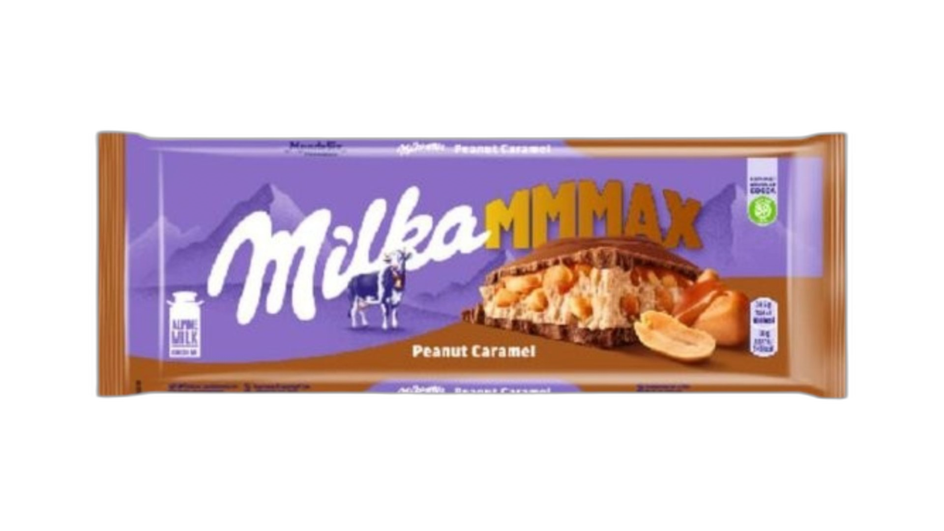 მილკა-შოკოლადის ფილა არაქისით და კარამელის შიგთავსით 276გრ/7622210694331