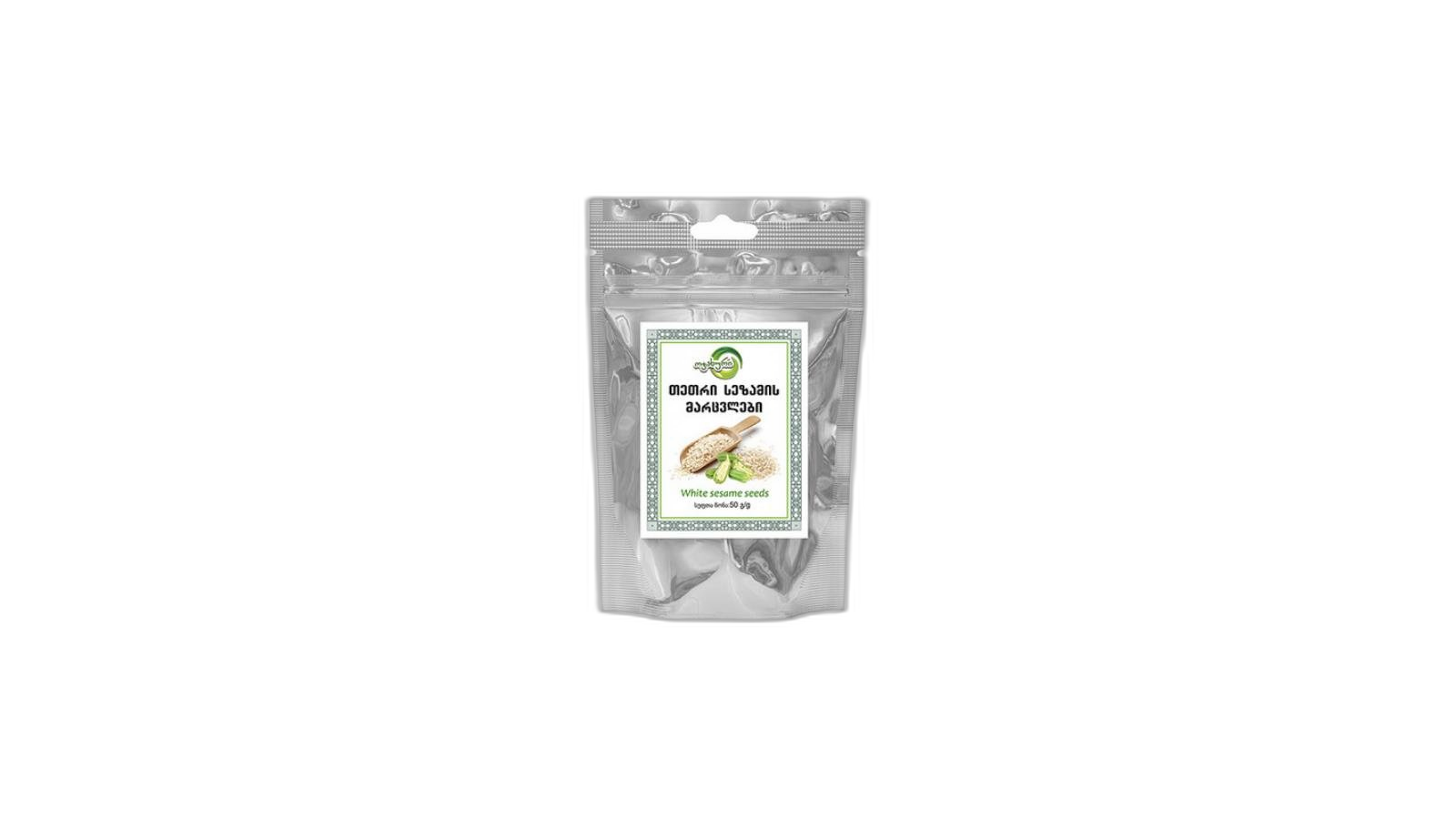 White sesame seeds (50g) - თეთრი სეზამის მარცვლები(50გ)/4860103390813