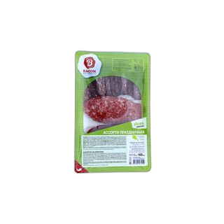 Bacon ძეხვის ასორტი დღესასწაული 100გრ