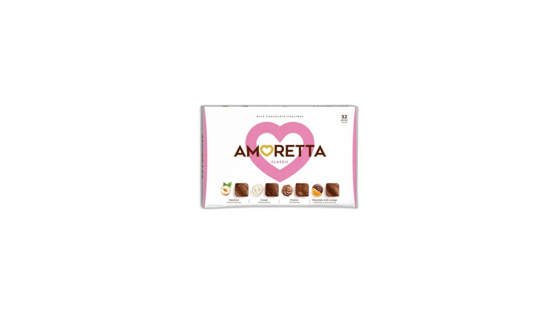 ამორეტტა კლასიკიური რძიანი შოკოლადი 215გრ 10ც/5900353624944