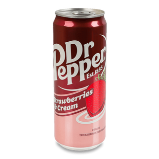 გაზიანი სასმელი "Dr Pepper" მარწყვის არომატით 330მლ.