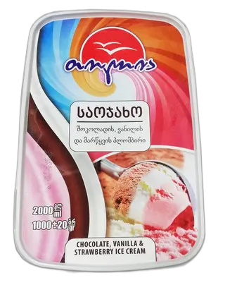 თოლია ნაყინი ვანილის&შოკოლადის-2ლ/4860001002573
