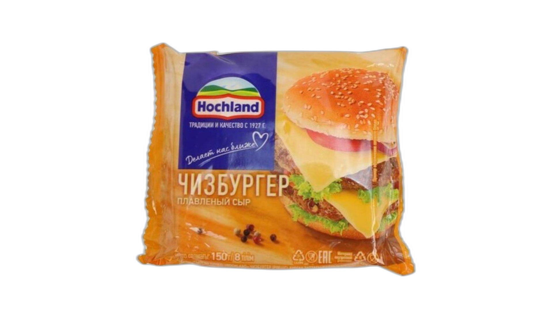 HOCHLANDმდნარი ყველი 150 გრ/4607004890086