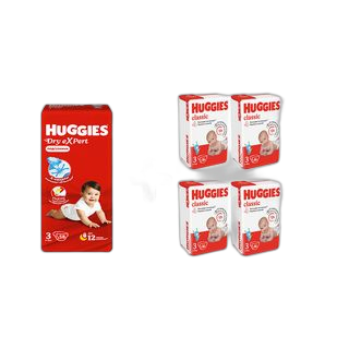 Huggies - საფენი ექსპერტ დრაი #3 - 58 ც