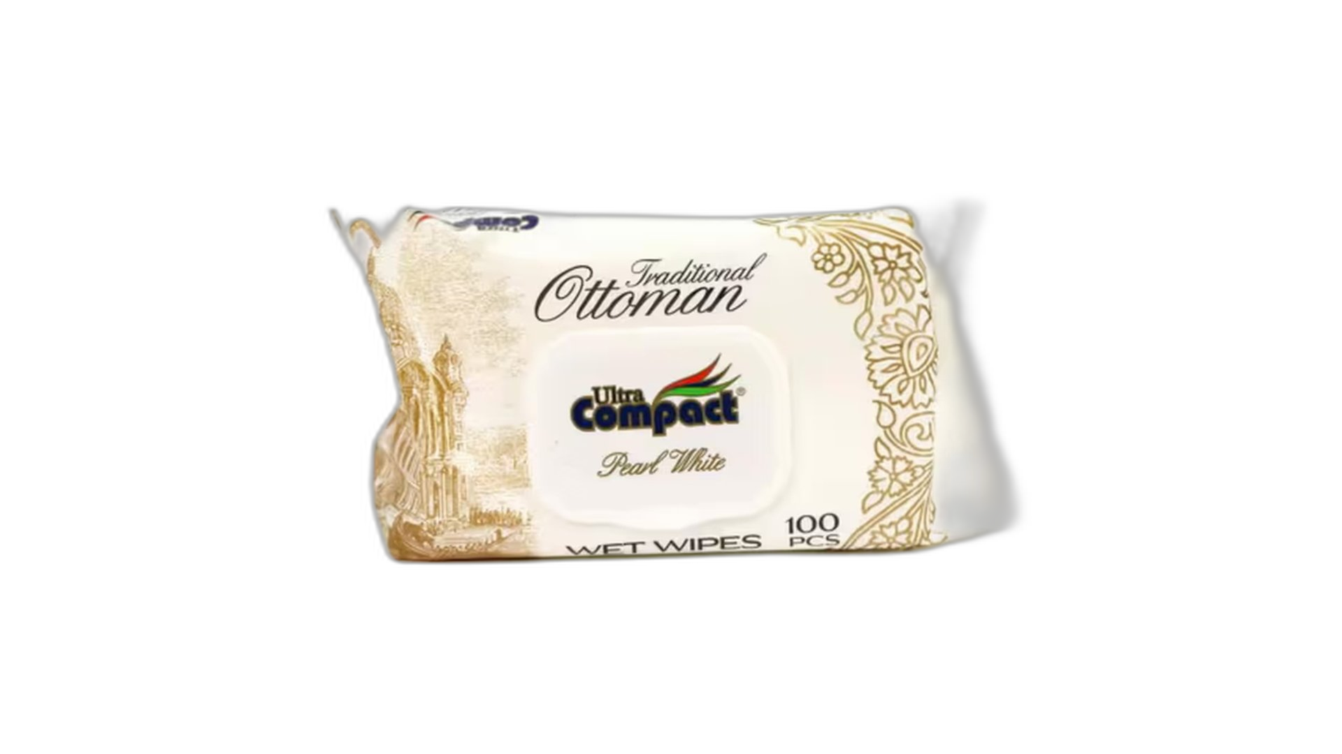 კომპაქტი სველი ხელსახოცი ქარვის სურნელით 100 ც/8697420533618