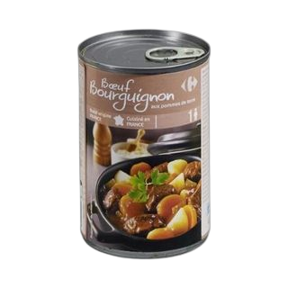 Carrefour-ის მზა საკვები ბურგინიონის საქონლის ხორცი 400გრ