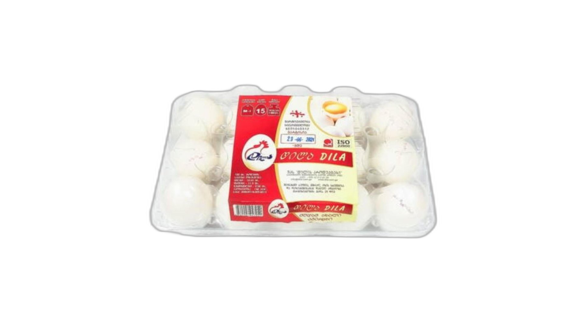 დილა კვერცხი თეთრი 15 ც/4860007947052