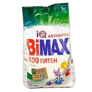 ბიმაქს სარეცხი ფხვნილი 100 ლაქა 3 კგ/4604049012824