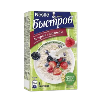 ბისტროვი ასორტი შვრია რძით 240გრ/4606272010486