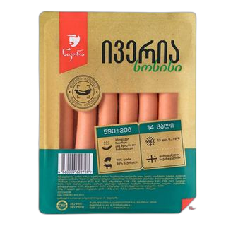 ნიკორა სოსისი ივერია 590 გრ/4860009622728