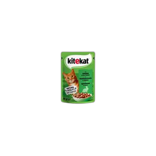 KITEKAT კატის კვება კურდღლით 85გრ/5900951307324