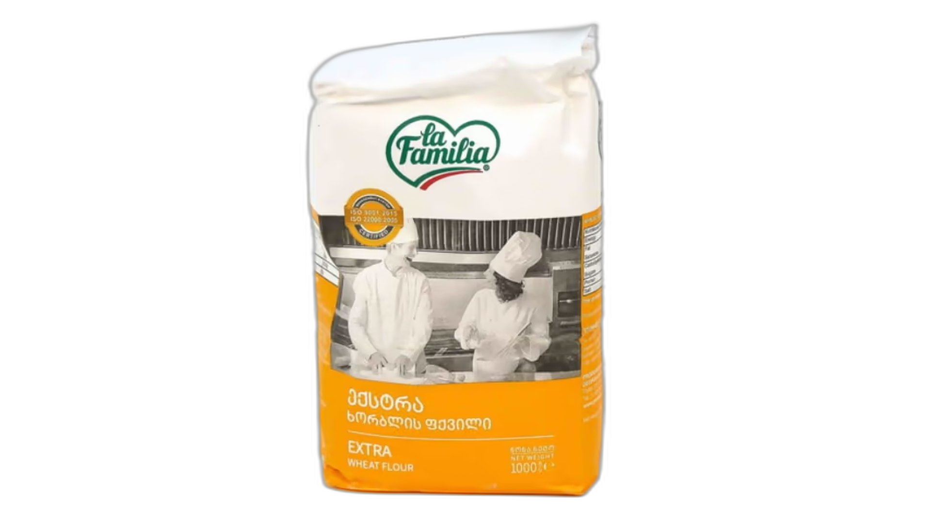 4860107250243 / ლა ფამილია ფქვილი ექსტრა 1 კგ