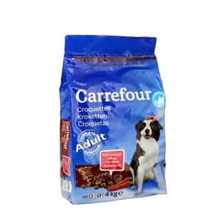 Carrefour საქონლის კროკეტები ზრდასრული ძაღლისთვის, 4 კგ