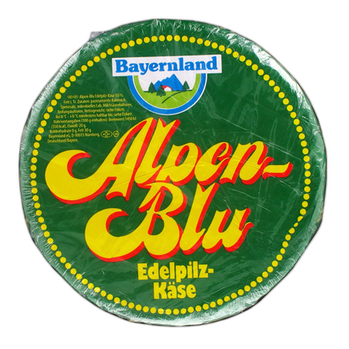 ყველი ალპენ ბლუ მწვანე ობით - Bayernland  / ბაიერლენდი - 100გრ
