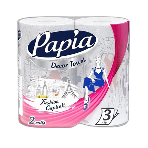 სამზარეულოს ქაღალდი 'ჰაიატ -ქაგა' 'პაპია' 3-ფენა