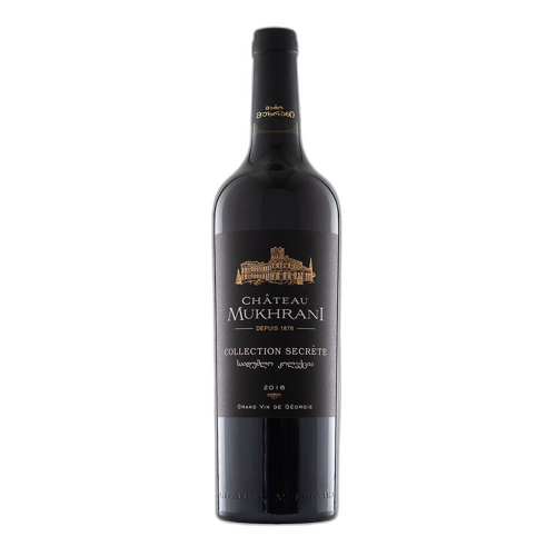 ღვინო / შატო მუხრანი / საიდუმლო ნაკრები / წითელი / მშრალი / მარუსია (საქართველო) / 12.5% / 0.75 ლ