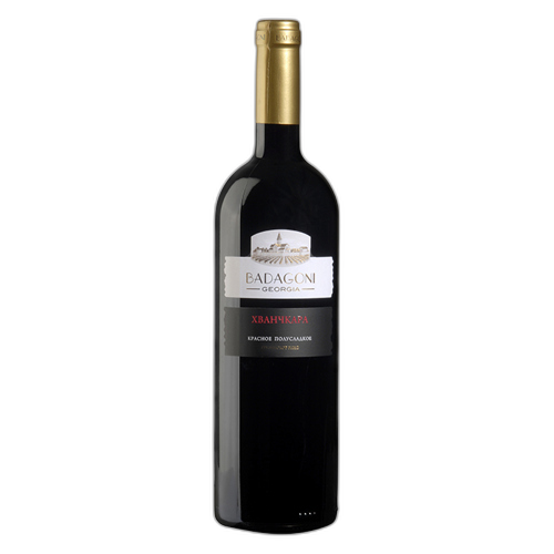 ღვინო 'ბადაგონი' წითელი, ნახევრად ტკბილი ხვანჭკარა 0.75ლ