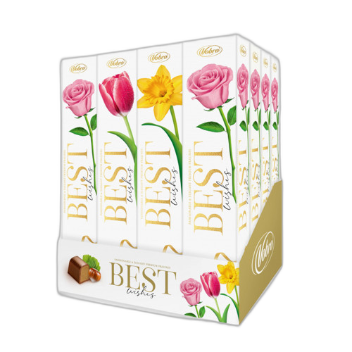 შოკოლადი/ ვობრო/შოკოლადის პრალინე თხილით 16*75გრ