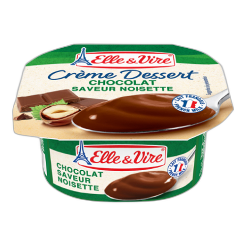 შოკოლადის დესერტი/ Elle & Vire/ თხილის არომატით 48*100გ