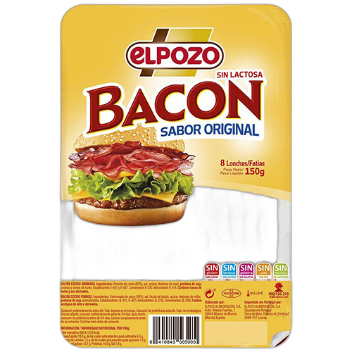 თხლად დაჭრილი ბეკონი / ელპოზო / Elpozo / 150 გრ
