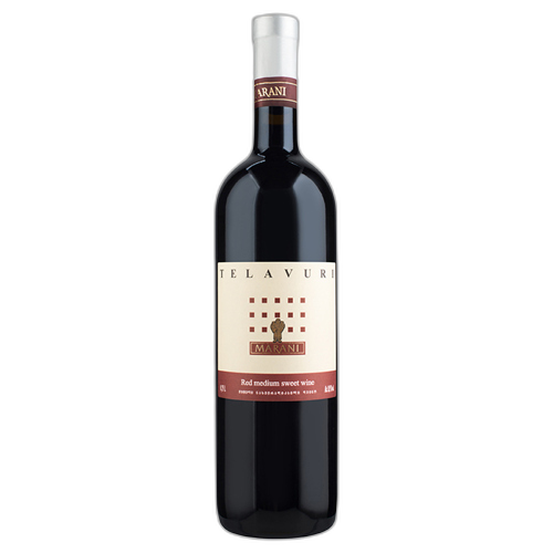 ღვინო 'თელავური' წითელი, ნახევრად ტკბილი 750მლ