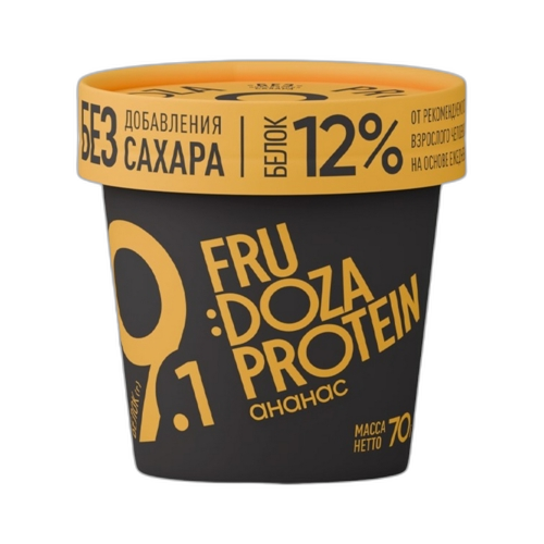 ნაყინი/მაროზპროდაქტ/ FRUDOZA Protein ანანასის გემოთი, დამატებული შაქრის გარეშე 20*70გ