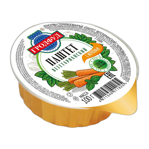 ვეგეტარიანული პაშტეტი 'გროდფუდ' , სტაფილოთი 100 გ