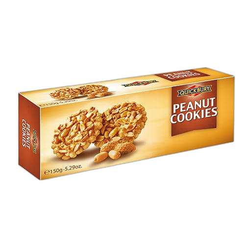 QUICK BURY - მიწისთხილის უშაქრო ორცხობილა 150გ