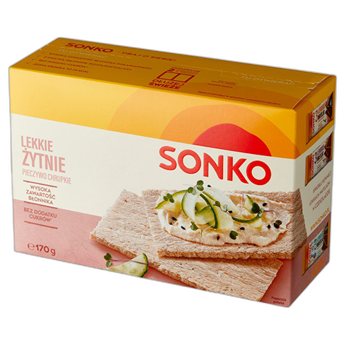 ხრაშუნა პური/Sonko/ ჭვავის 10*170გ