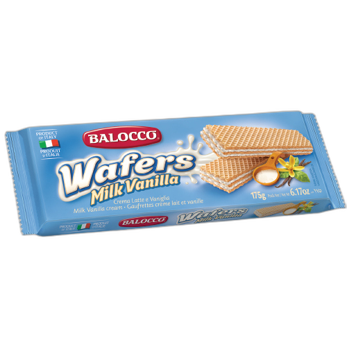 ვაფლი /ბალოკკო/ რძიანი, ვანილით 12*175გ