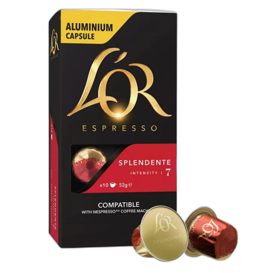 ყავა / კაფსულა / LOR SPRESSO SPLENDENT / 52 გრ