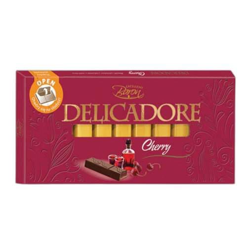 შოკოლადი /DELICADORE/ ალუბლის შიგთავსით 12*200გ