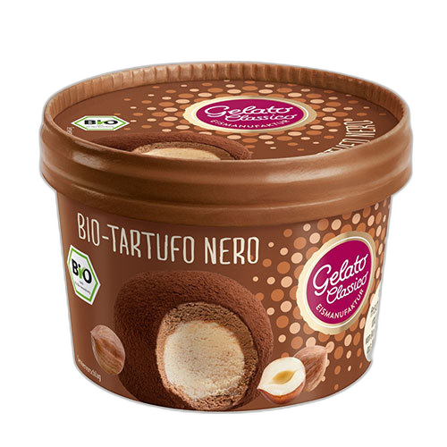 ორგანული ნაყინის ტრუფელი / Gelato Classico / შავი შოკოლადის, თხილით 6*200მლ
